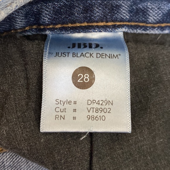 JBD Just Black Denim Medium Wash Distressed Jeans Size 28 - Picture 7 of 8